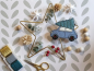 Preview: Retro Auto Weihnachts Anhänger Set- ITH-Stickdatei